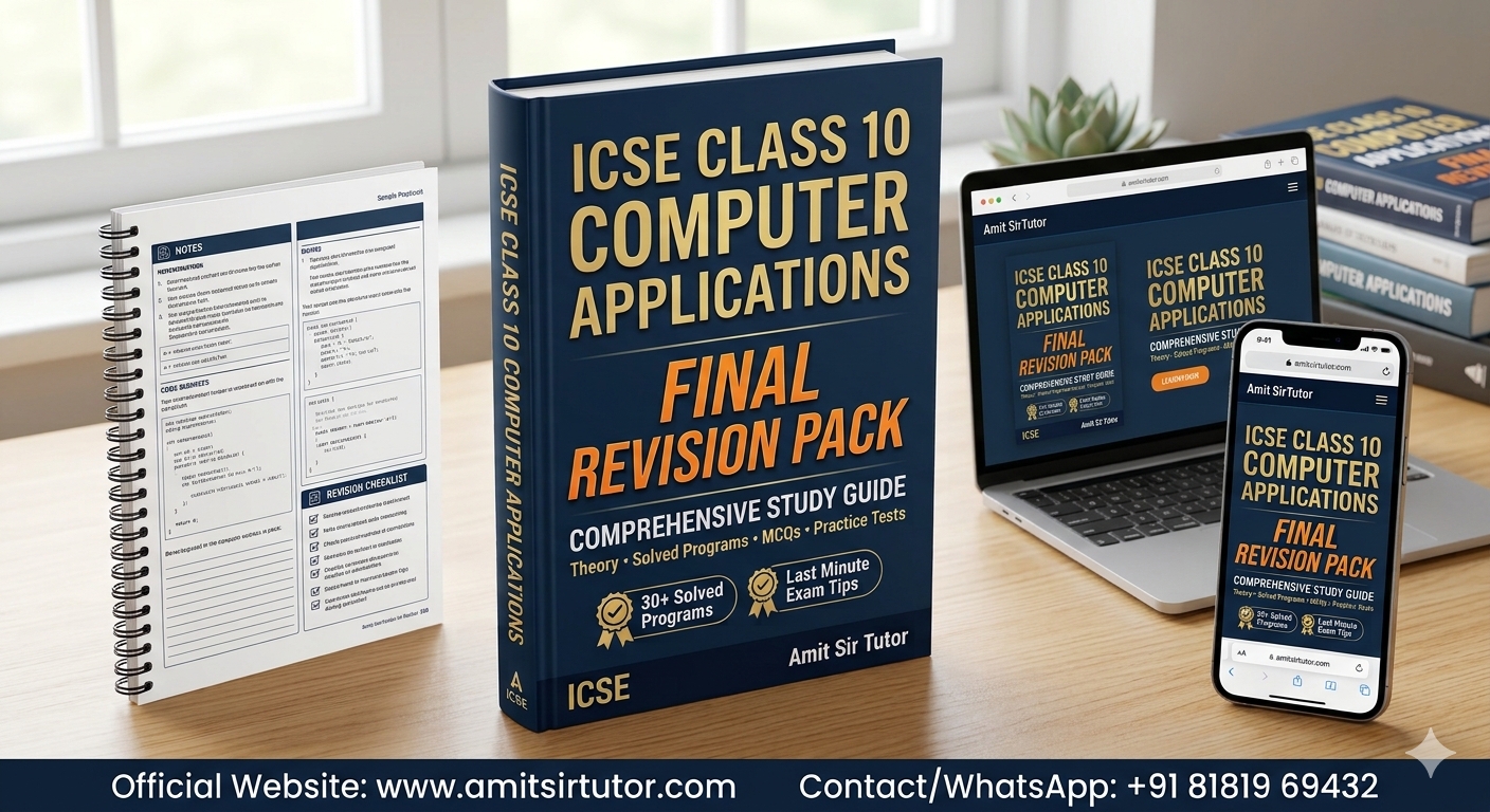 ICSE Class 10 Final Revision Pack ₹199