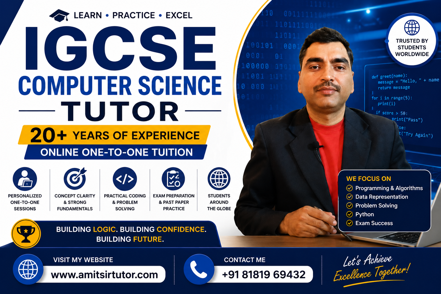 Amit Sir - online IGCSE Computer Science tutor